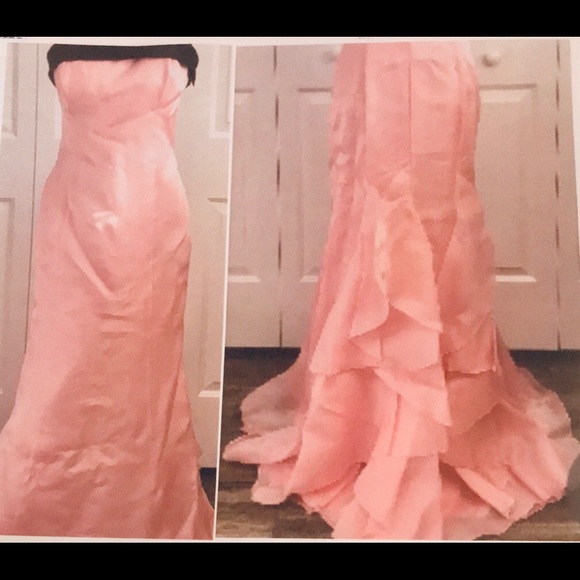 Ralph Lauren Gown 12 (Fit Sz 10) Purple Label - Runway 100% Silk - Picture 4 of 16